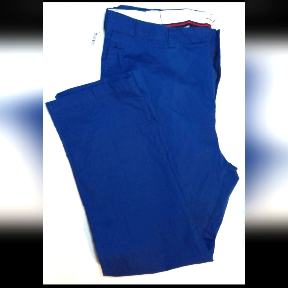 Amazon Essentials Men's 50x34 Flat-Front Chino Pants - Blue NWT